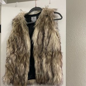 Faux fur vest
